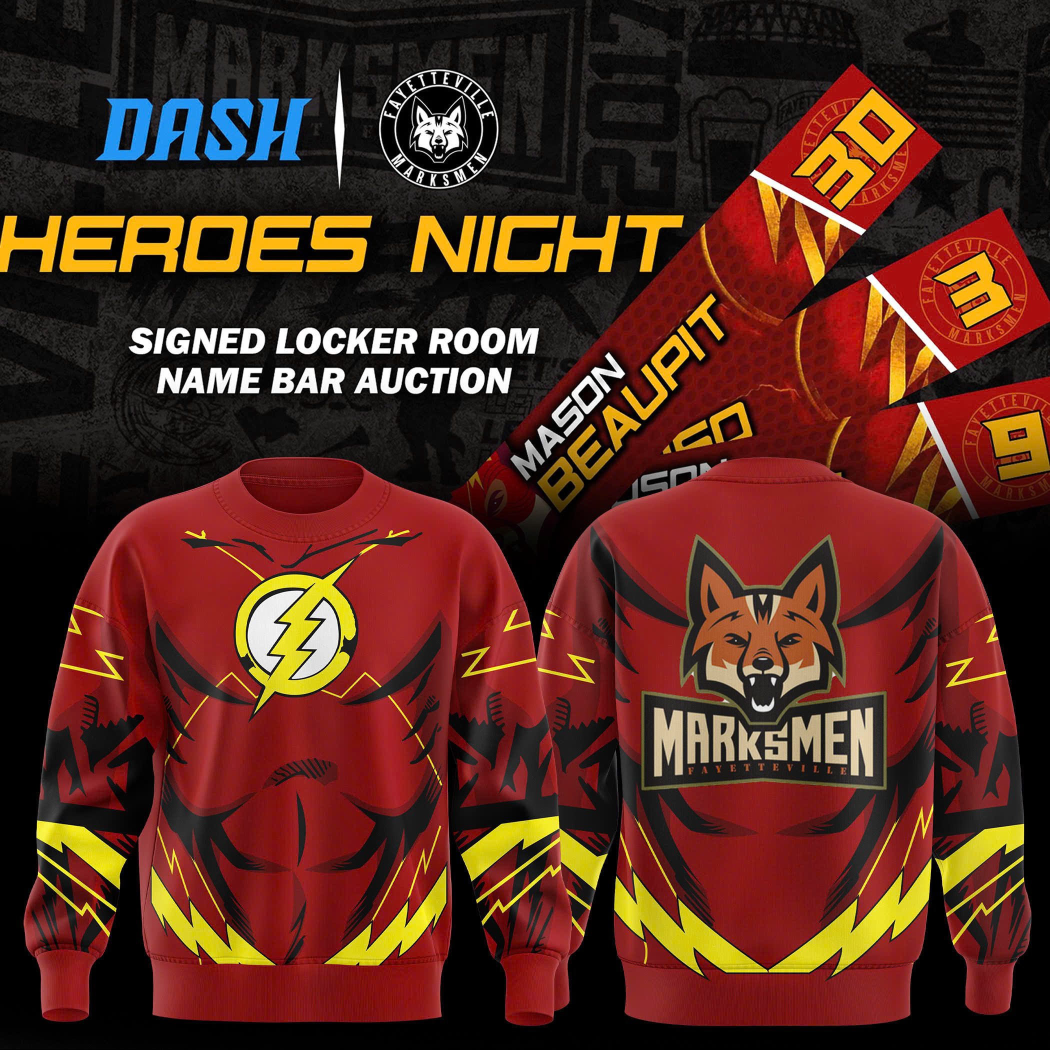 Fayetteville Marksmen X The Flash Sweatshirt Great Gift For Fans