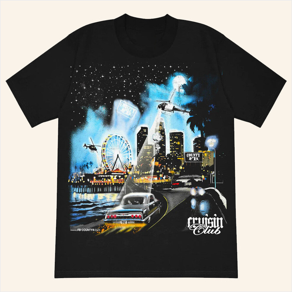 Fb County Cruisin Club Heavy Hard T-Shirt Fb County USA Merch Birthday Gifts For Husband