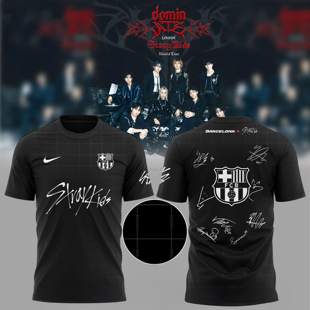 FC Barcelona Stray Kids Show Signature Shirt Fan Merch Gifts For Her