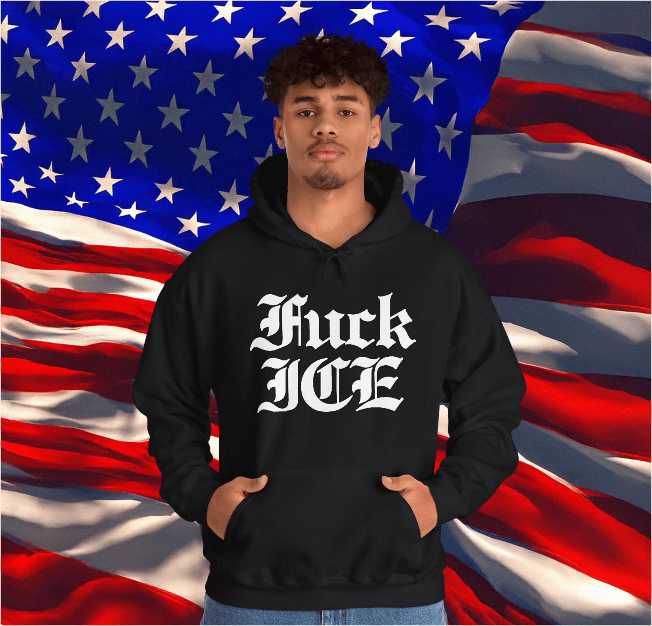 Fck Ice Hoodie FDT Statement Hoodie for Activists Birthday Gifts For Friends Christmas Presents