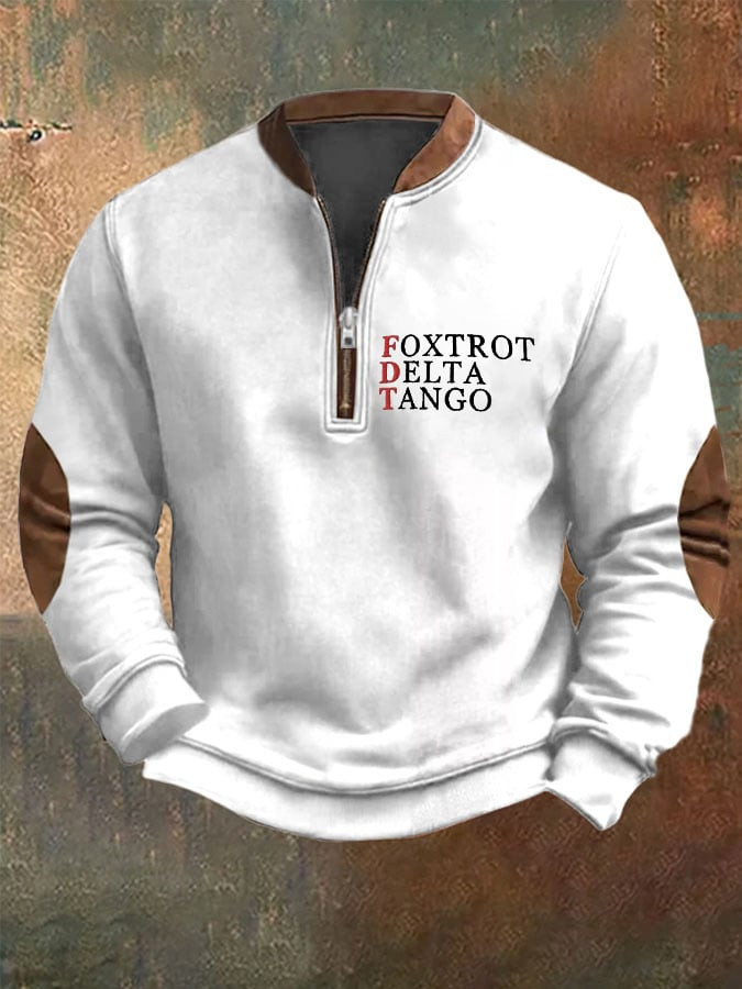 FDT Quarter Zip Sweatshirt Foxtrot Delta Tango Sweatshirt Anti Trump Merch
