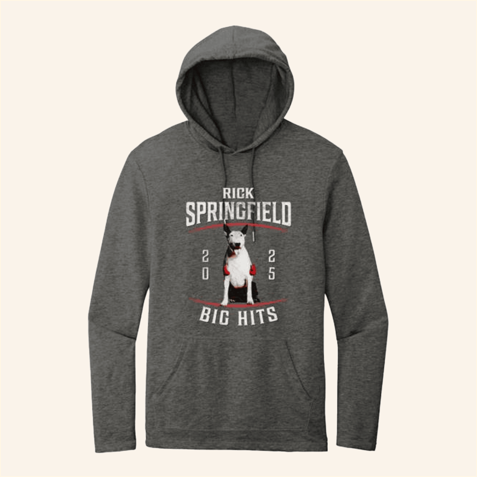 Featherweight Big Hits Hoodie Rick Springfield Merch Best Birthday Gifts For Best Friend
