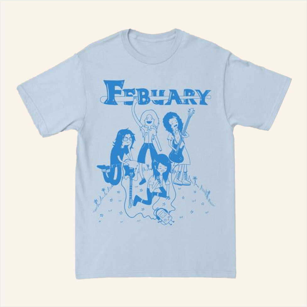 Febuary Adventure Time Blue Shirt Febuary Merch Best Birthday Gifts For BFF Christmas Presents