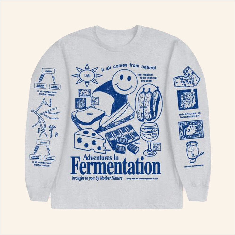 Fermentation Ash Grey Long Sleeve Shirt Another Department Merch Gift Ideas For Husband