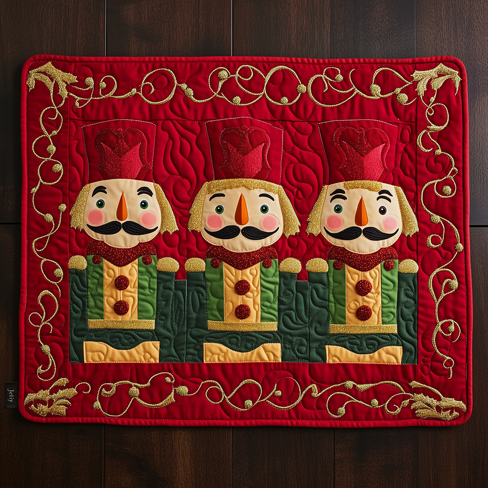 Festive Nutcracker Quilted Place Mat Holiday Christmas Dining Placemat The Nutcracker Gifts