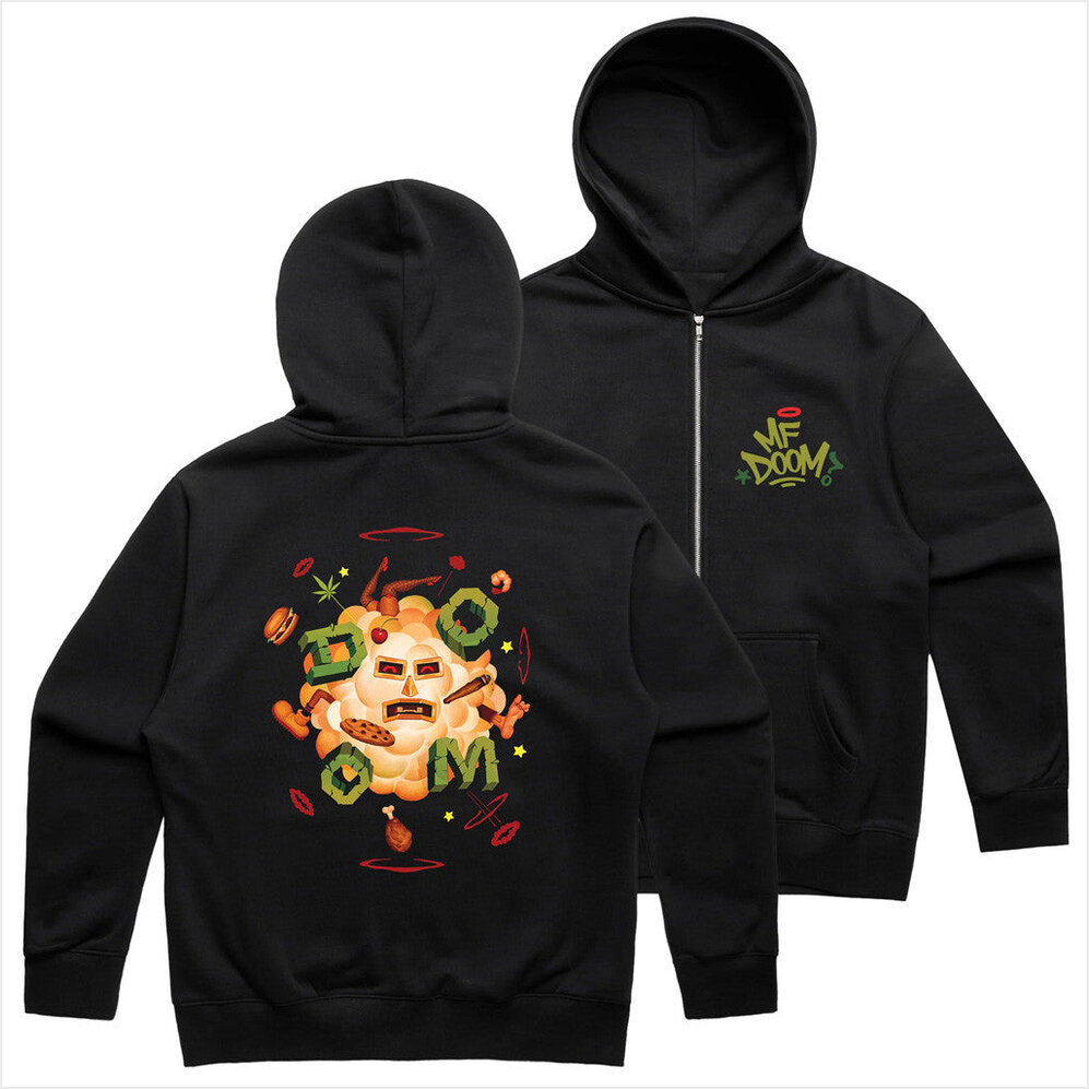 Fight Cloud Zip Hoodie MF Doom Merch Gifts For My Boyfriend Birthday Gift Ideas