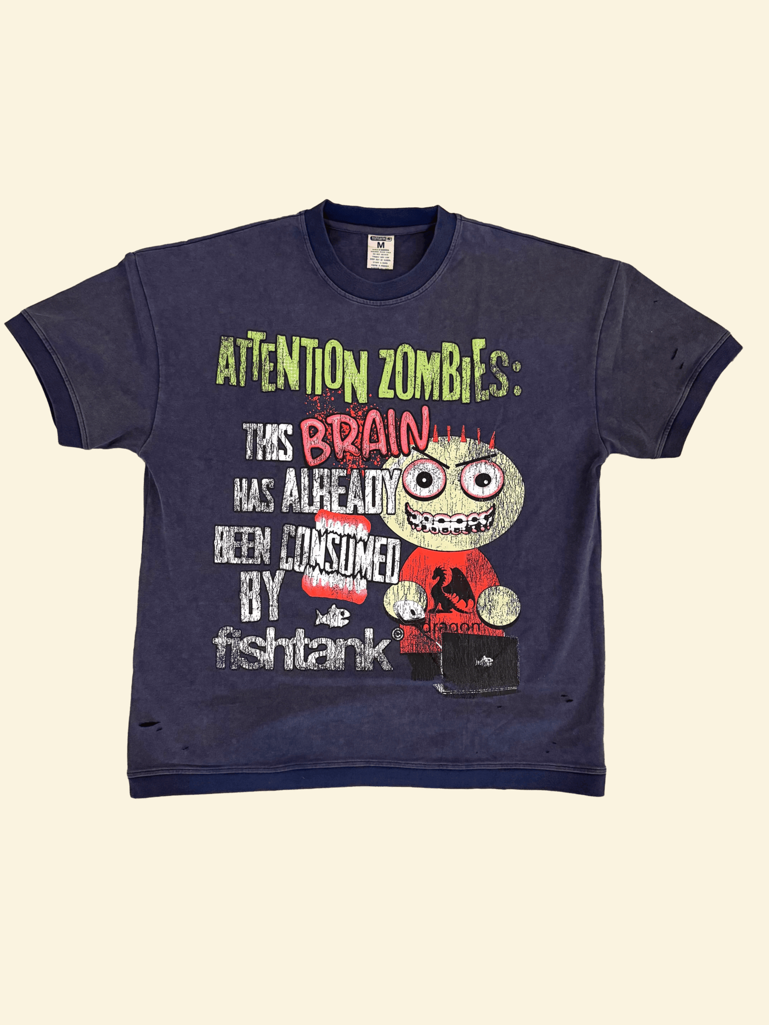 Fishtank Gift Shop Zombie T-Shirt Fishtank Merch Birthday Gifts For Boyfriend Gifts For BFF