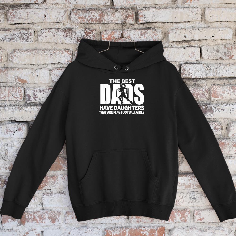 Flag Football Girl Dad Proud Father of Girl Playing Sports Hoodie