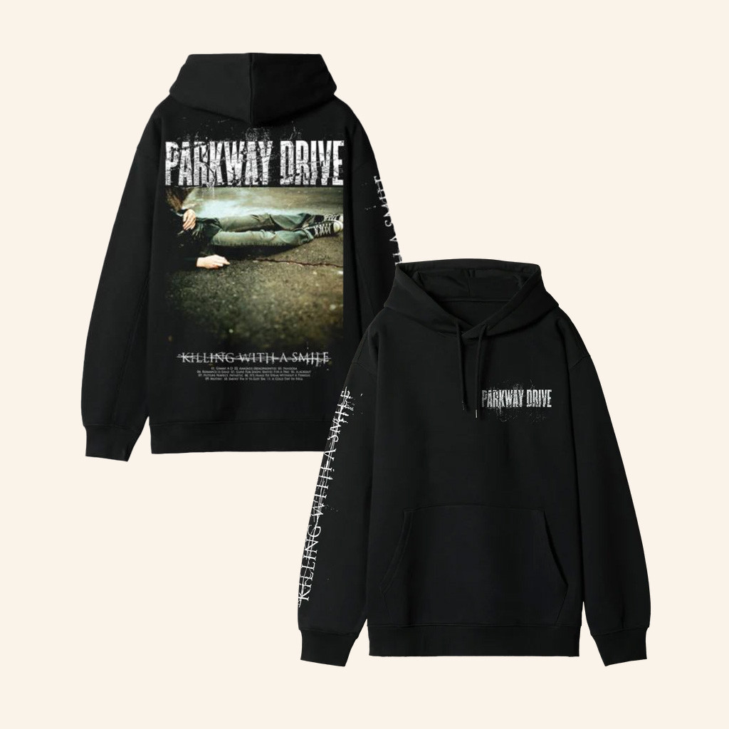Flagship Apparel Merch Parkway Drive Kiling With A Smile Hoodie Gifts For Father