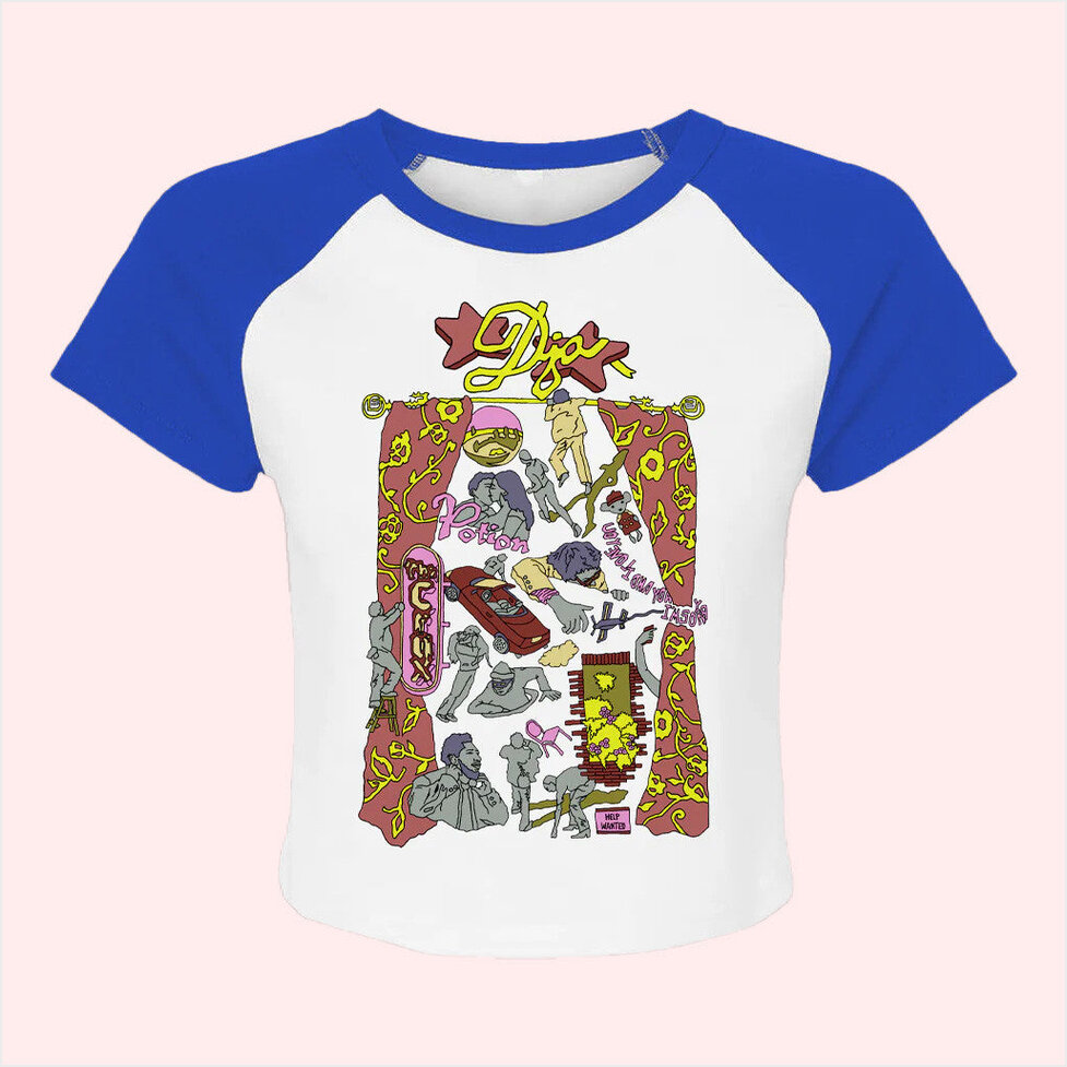 Flash Raglan T-Shirt DJO Merch Best Friend Birthday Gifts Christmas Presents