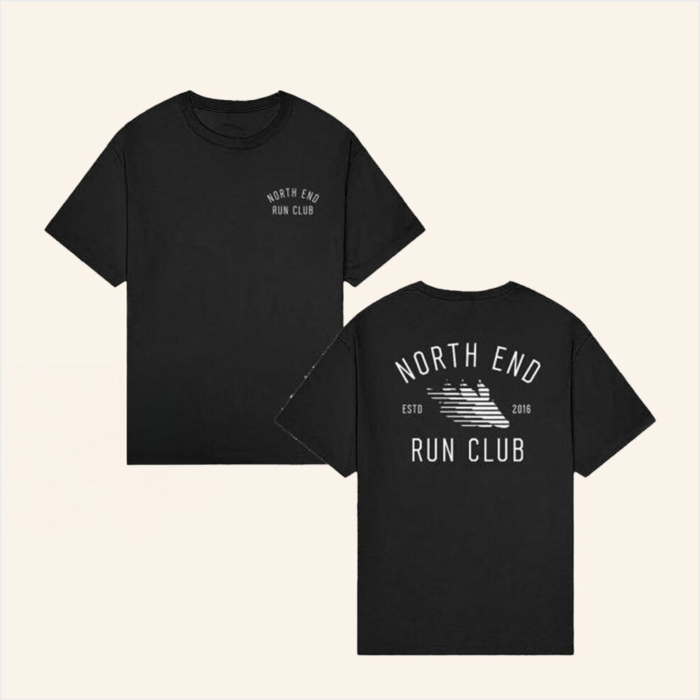 Flight T-Shirt North End Run Club Merch Black Husband Birthday Gifts Best Friend Gifts