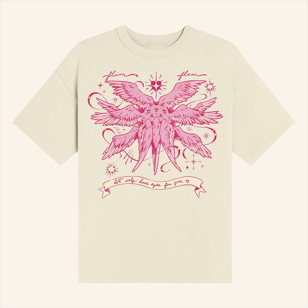 Flim Flam Angel Natural T-Shirt Flimflam Merch Birthday Gifts For Best Friend