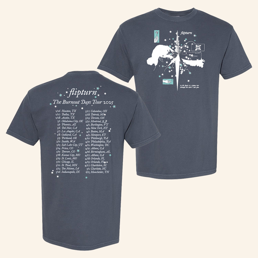 Flipturn Merch The Burnout Days Tour T-Shirt Gifts For Dad