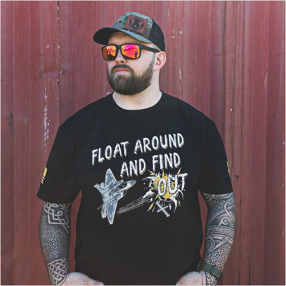Float Around And Find Out T-Shirt Fat Electrician Merch Good Father's Day Birthday Gifts