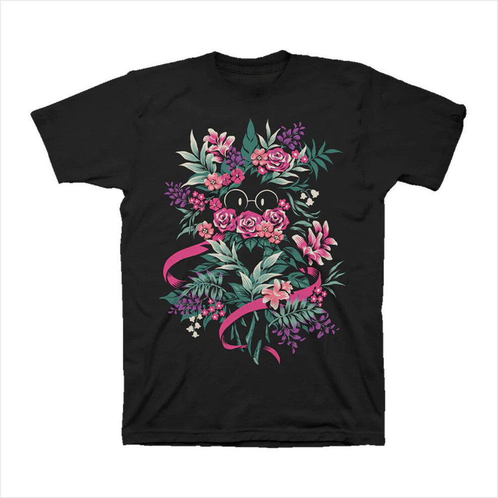 Floralsei Black T-Shirt Deltarune Merch Best Friend Birthday Gifts Christmas Presents