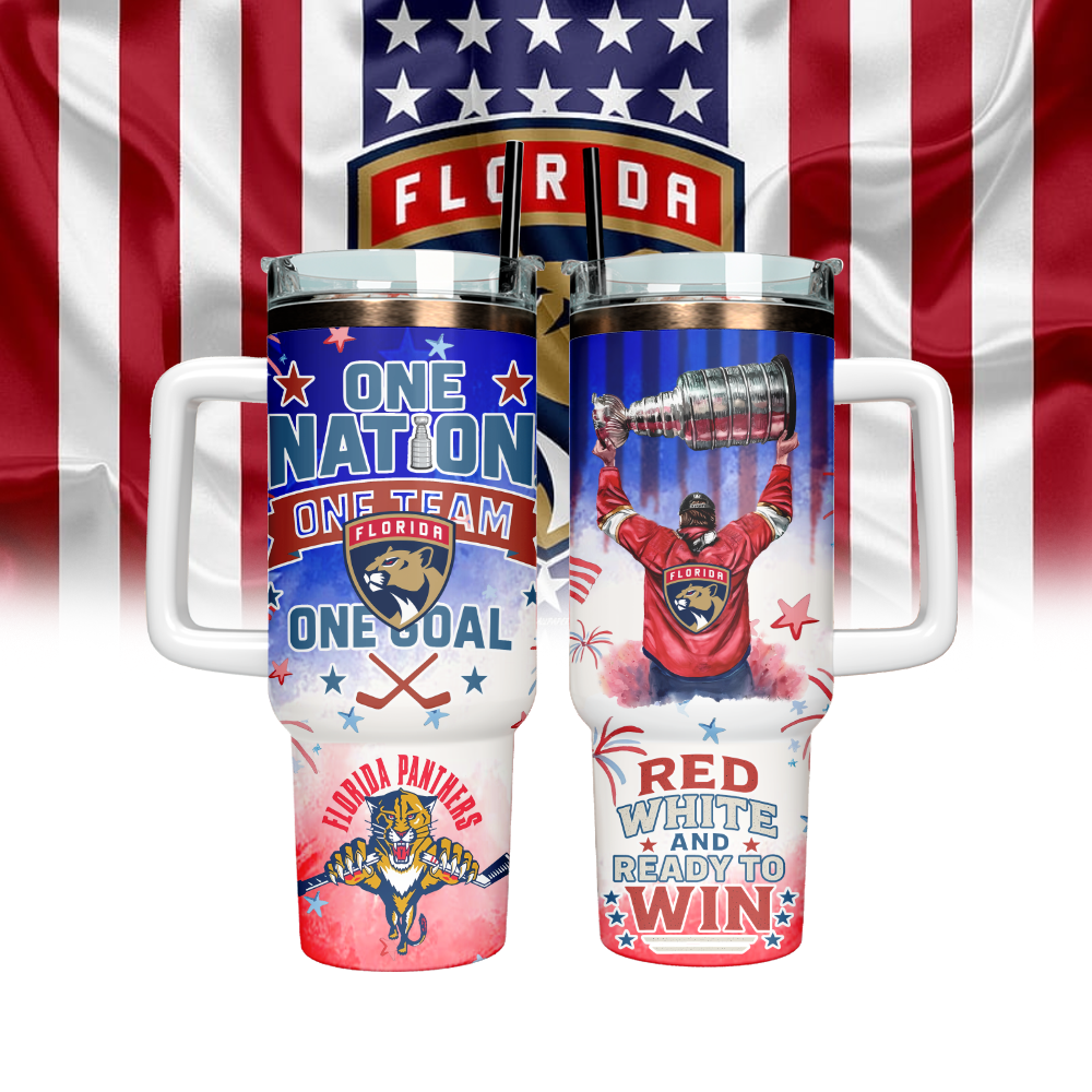 Florida Panthers X Independence Day Stanley Stainless Steel Tumbler Presents For Hockey Fans