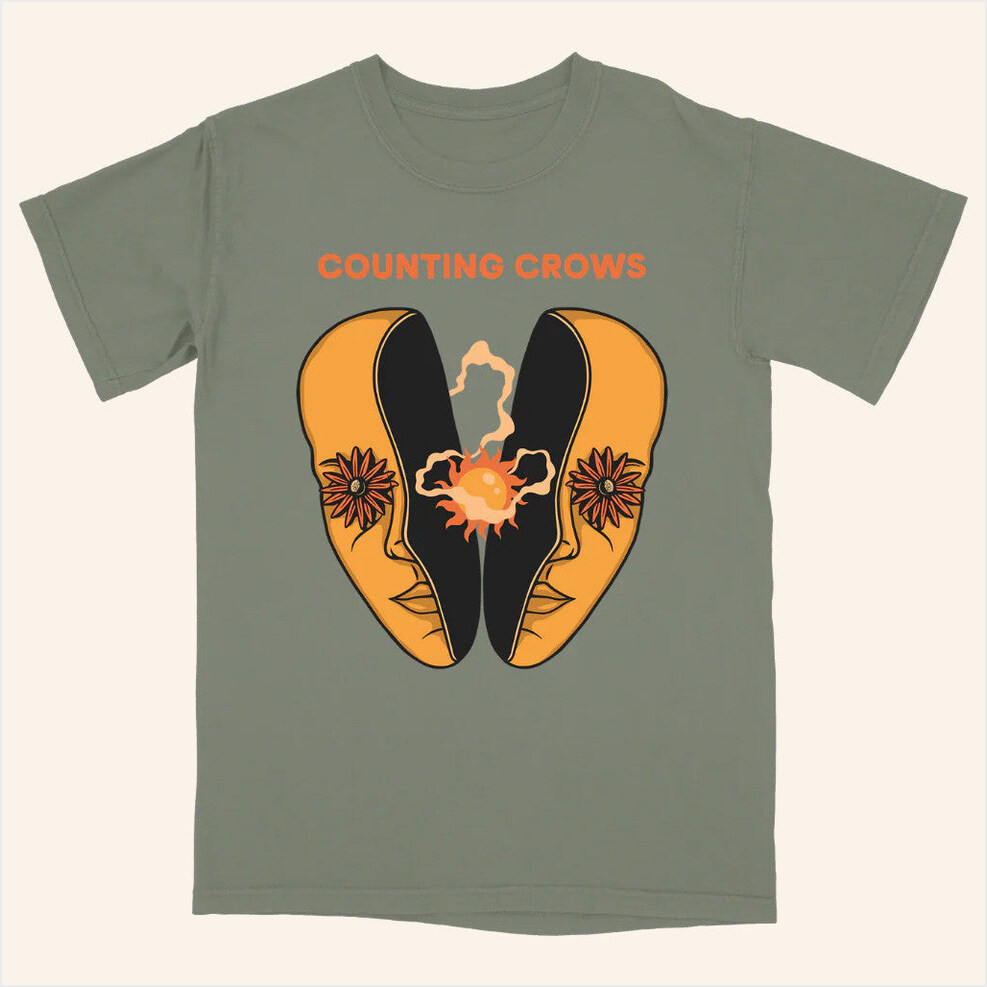 Flowers In Their Eyes T-Shirt Counting Crows Merch Best Birthday Gifts For Besties