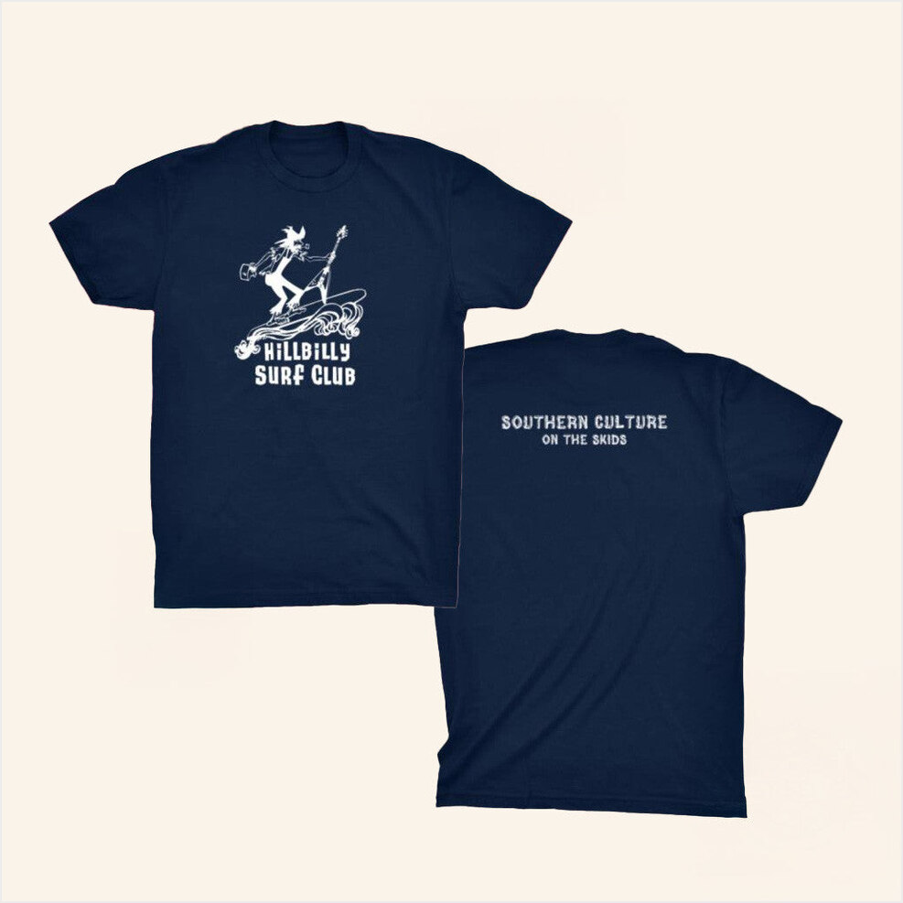 Flying V Hillbilly Surf Club T-Shirt Port Merch Birthday Gifts For Dad Gifts For BFF