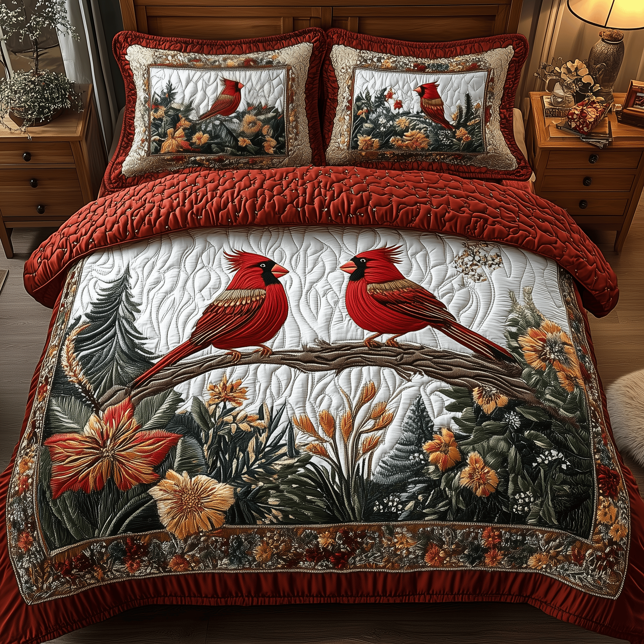 Flying with Love Quilted Bedding Set Best Duvet Cover Bedspread Set First Fathers Day Gift Ideas