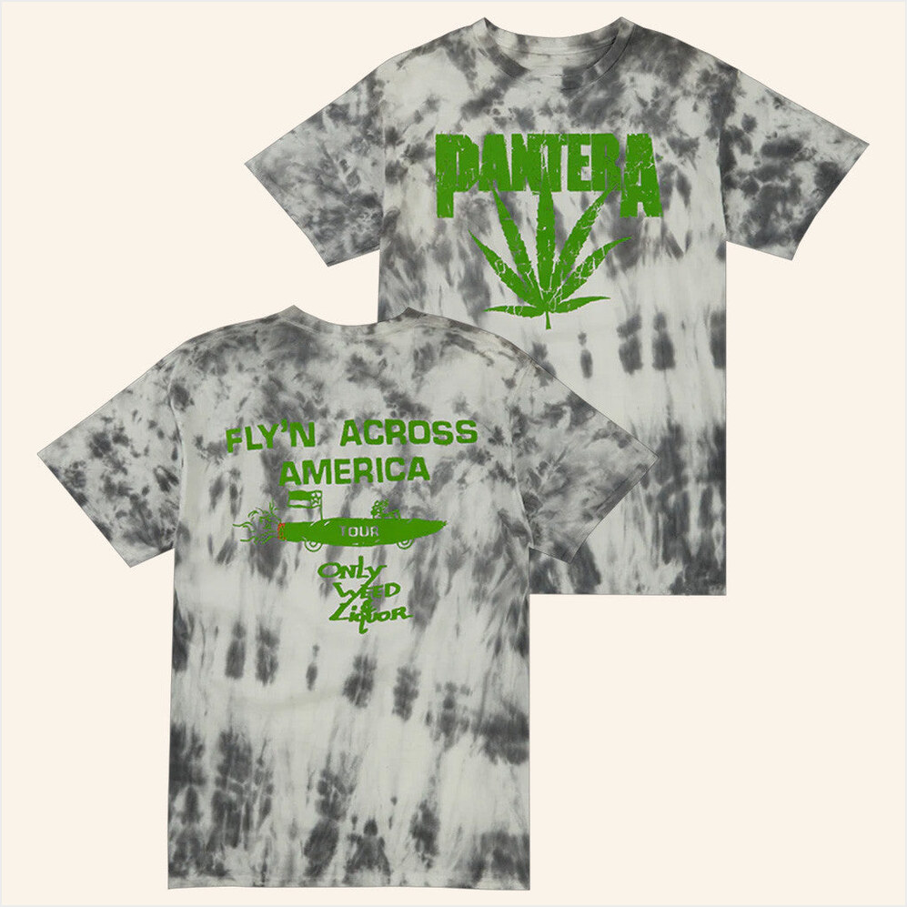 Fly'n Across America Tie Dye T-Shirt Pantera Merch Birthday Gift Ideas Christmas Presents