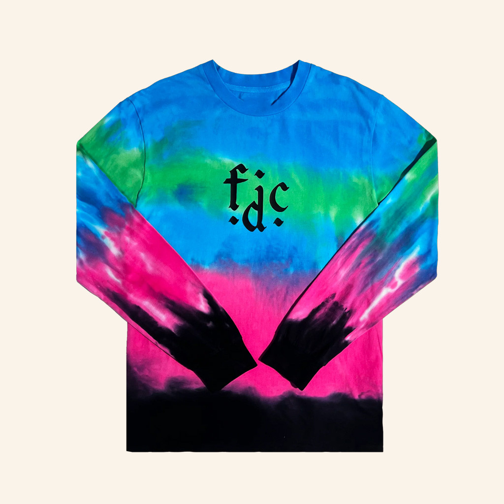 Fontaines DC Merch FDC Monogram Gradient Long Sleeve T-Shirt Gift Ideas For Friends
