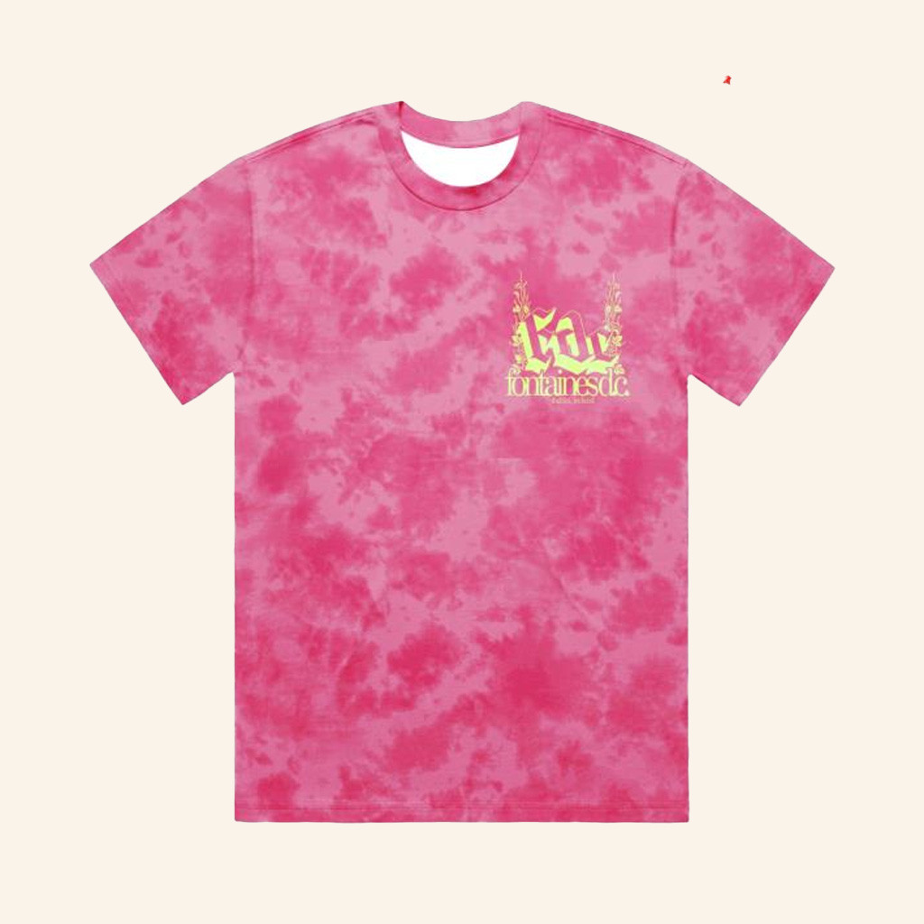 Fontaines DC Merch Romance Tracklist Pink Dye T-Shirt Gift Ideas For Wife