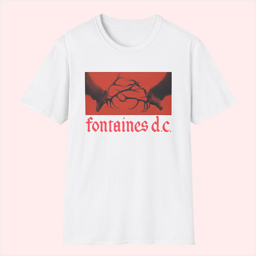 Fontaines DC White T-Shirt Teestow Merch Birthday Gifts For Husband BFF Gifts