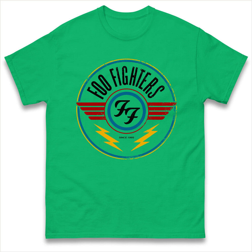 Foo Fighters Green T-Shirt Spoofy Tees Merch Birthday Gifts For BFF Christmas Presents