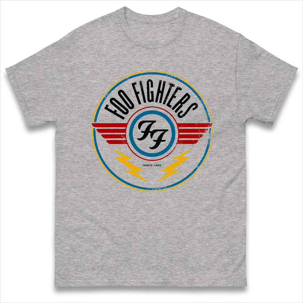 Foo Fighters Grey T-Shirt Spoofy Tees Merch Birthday Gifts For BFF Christmas Presents
