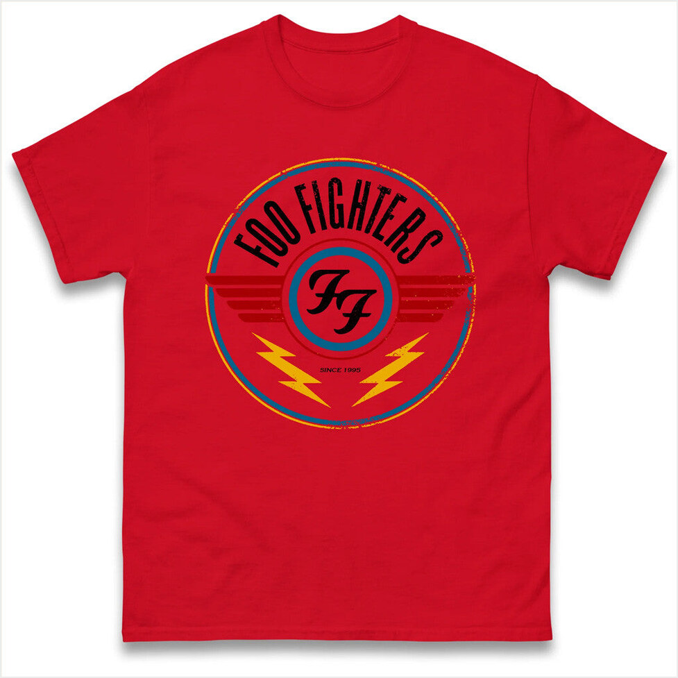 Foo Fighters Red T-Shirt Spoofy Tees Merch Birthday Gift Ideas Christmas Presents
