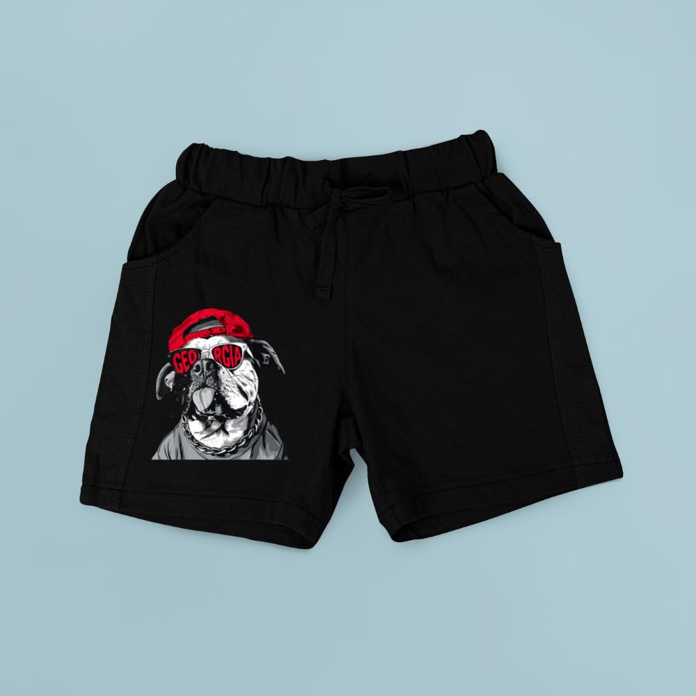 Football Seasons Cute Animal Dogs Game Day Bulldog Graphic Short