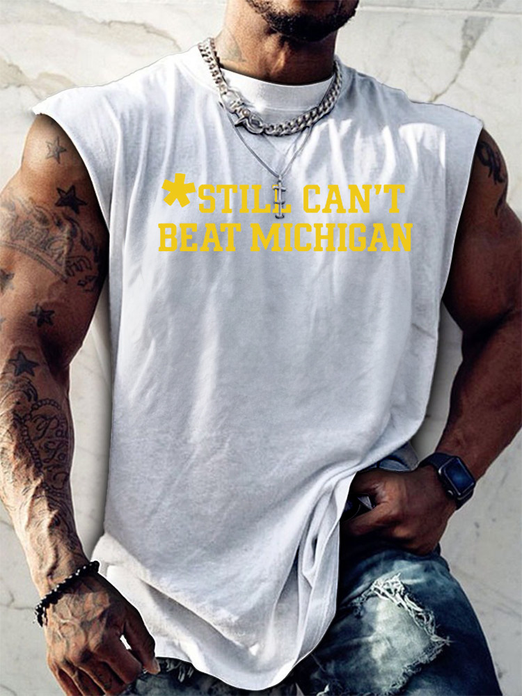 Football Stream Still Can't Beat Michigan Tank Top Best Football Merch Gift For Fans