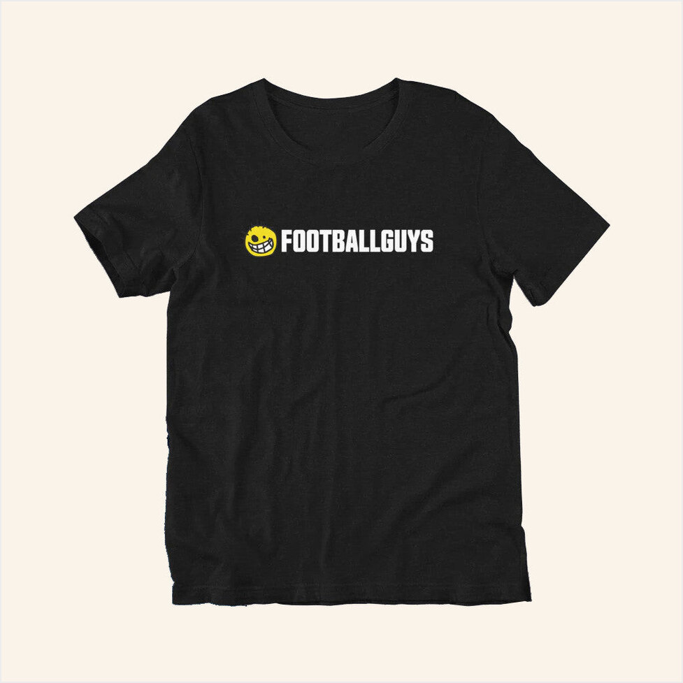 Footballguys Logo Black T-Shirt Footballguys Merch Birthday Gifts For Dad Gifts For Friends