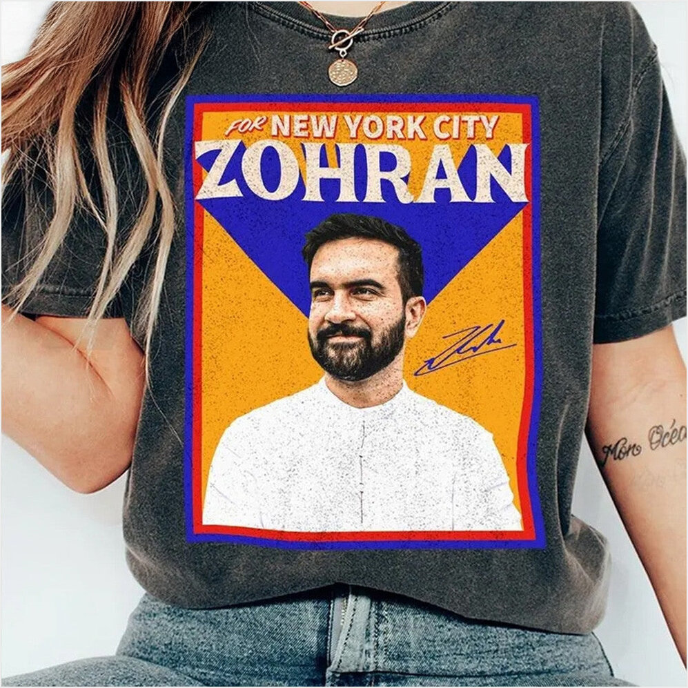 For New York City Zohran T-Shirt Zohran Mamdani Merch Best Friend Birthday Gifts Her