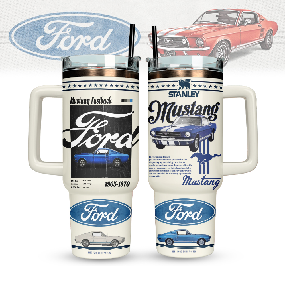 Ford Mustang Stanley Stainless Steel Tumbler Unique Gifts For Cars Lovers
