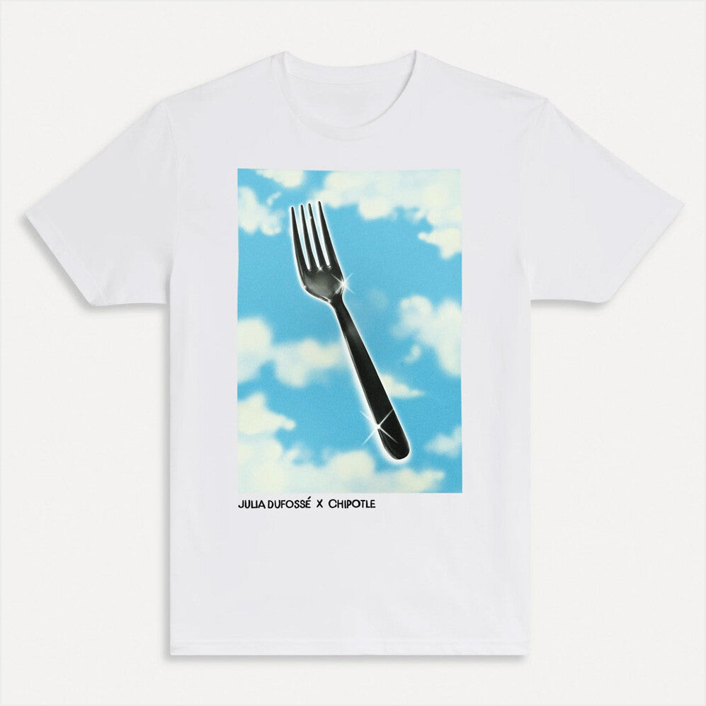 Fork And Cloud T-Shirt Chipotle Merch Gift Ideas For Dudes BFF Birthday Gifts
