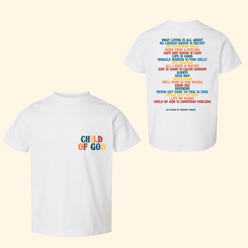 Forrest Frank Tour Merch Child Of God T-Shirt Forrest Frank Merch Birthday Gifts For Music Fans