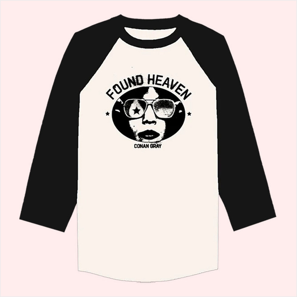Found Heaven Baseball T-Shirt Conan Gray Merch BFF Birthday Gifts Ideas Christmas Presents