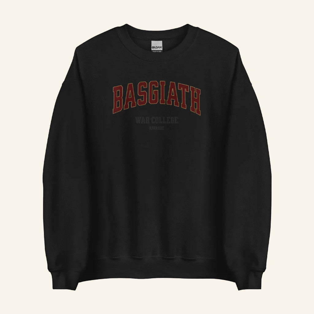 Fourth Wing Merch Basgiath War College Embroidered Sweatshirt Gifts For Best Friends
