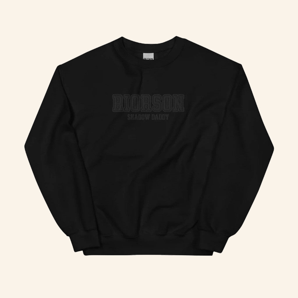 Fourth Wing Merch Riorson Shadow Daddy Embroidered Sweatshirt Present For Husband