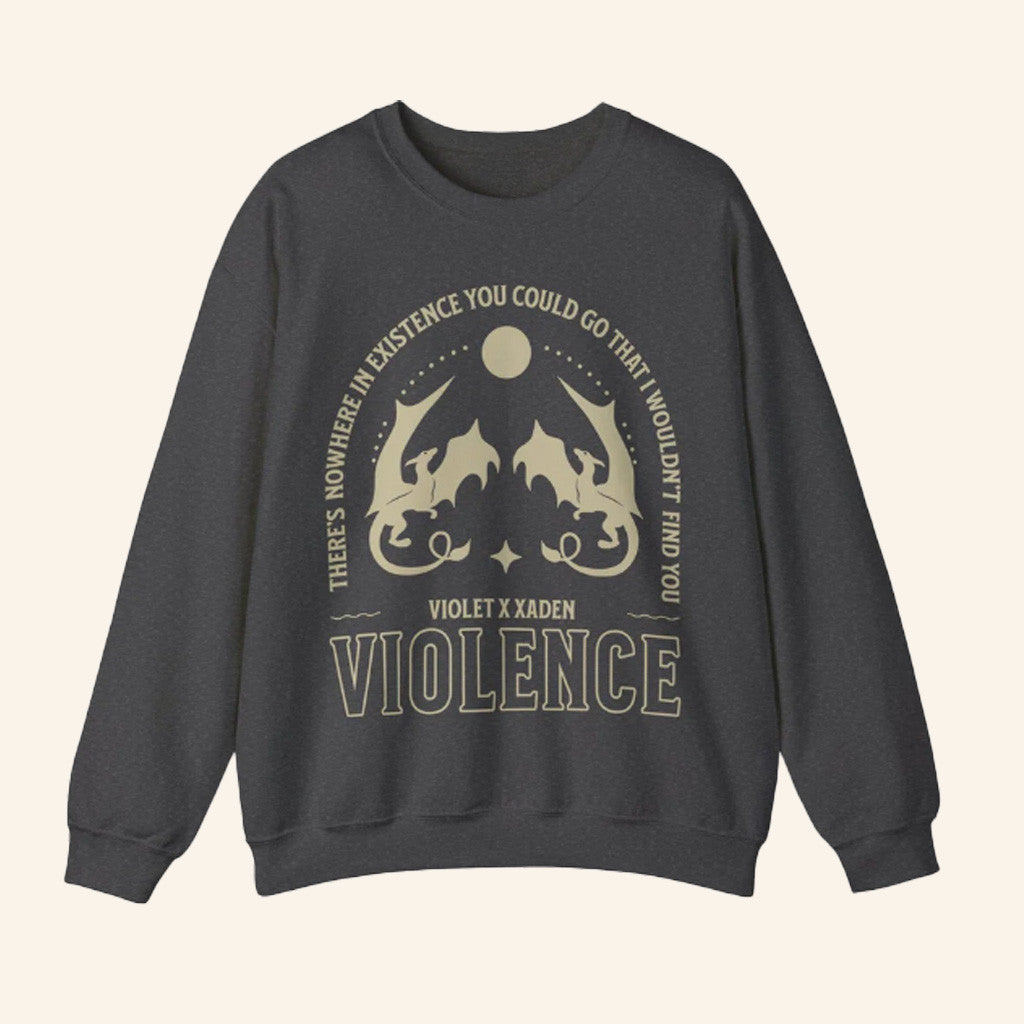Fourth Wing Merch Violence Sweatshirt Present For Best Friends