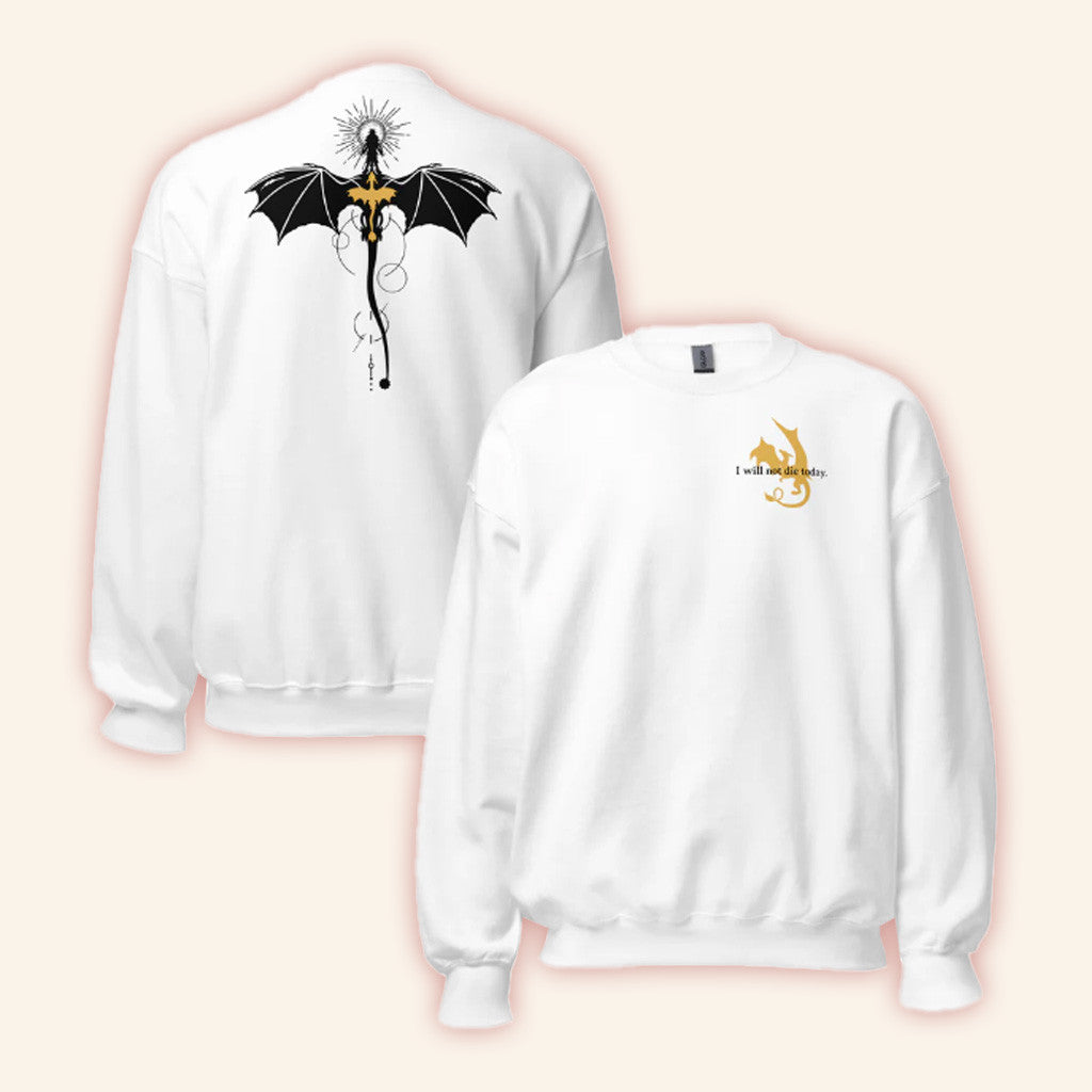 Fourth Wing Merch Violet Sorrengail Dragon Relic Sweatshirt White Best Gifts For Him