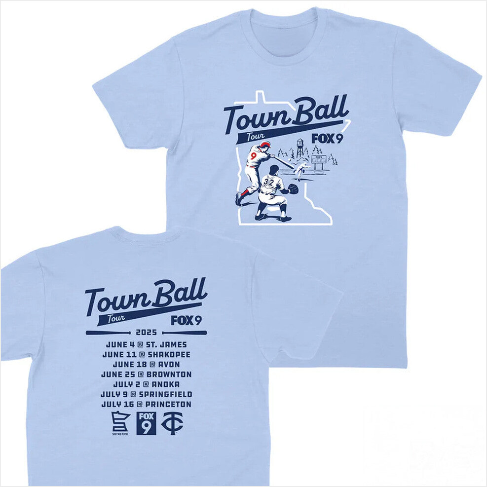 Fox 9 Town Ball Tour 2025 T-Shirt Sotastick Co Merch Gift Ideas For Fans Gifts For Best Friend
