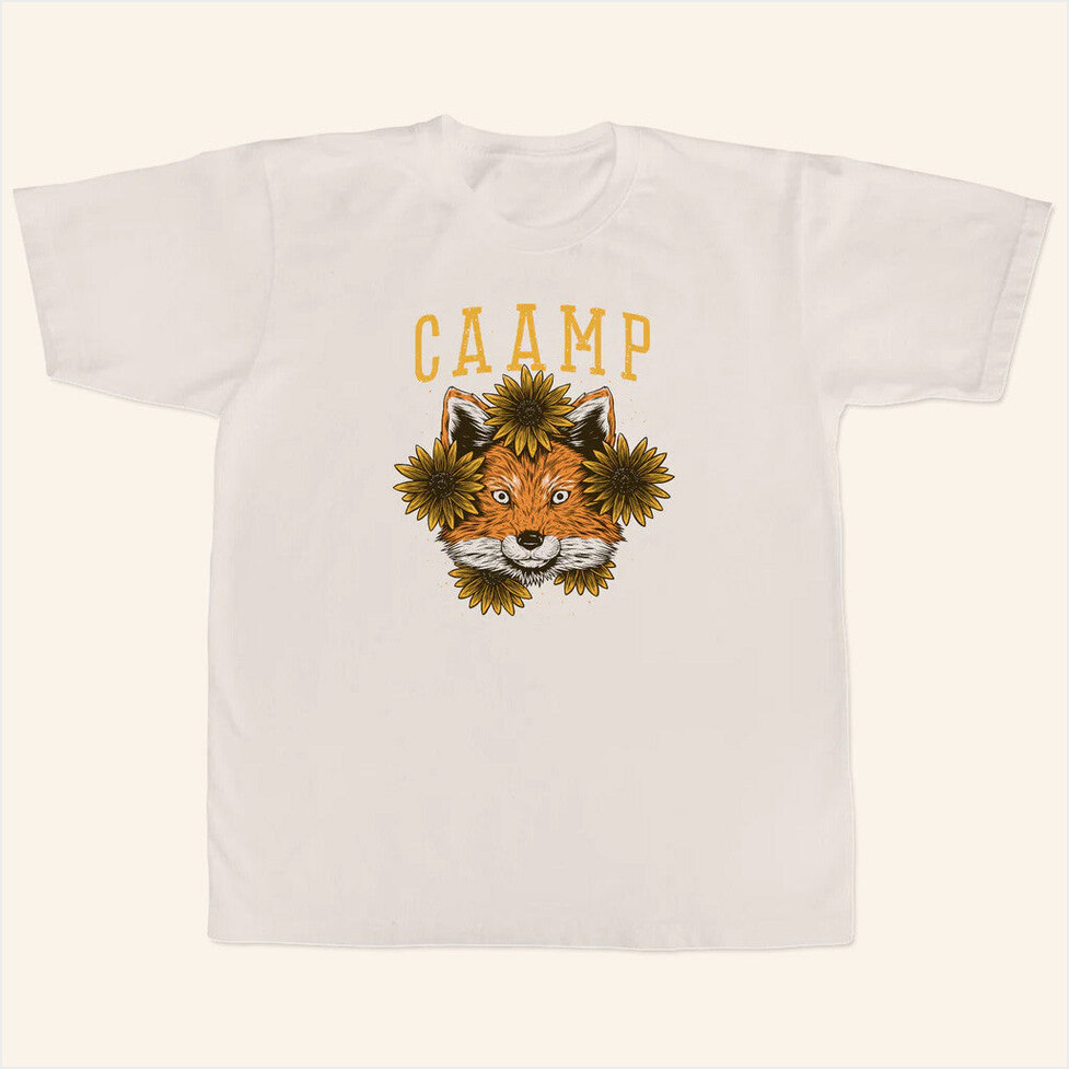 Fox And Sunflower T-Shirt Caamp Merch Best Friend Birthday Gifts Christmas Presents