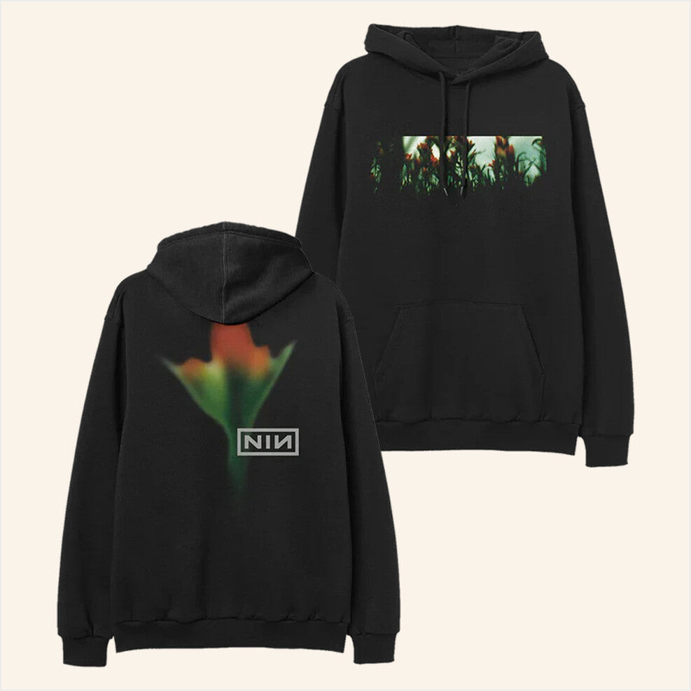 Fragile Flower Hoodie NIN Peel It Back Tour Merch Nine Inch Nails Merch Gifts For Besties