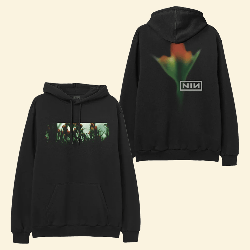 Fragile Flower Hoodie Nine Inch Nails Merch Father's Day Present Ideas BFF Birthday Gifts Ideas