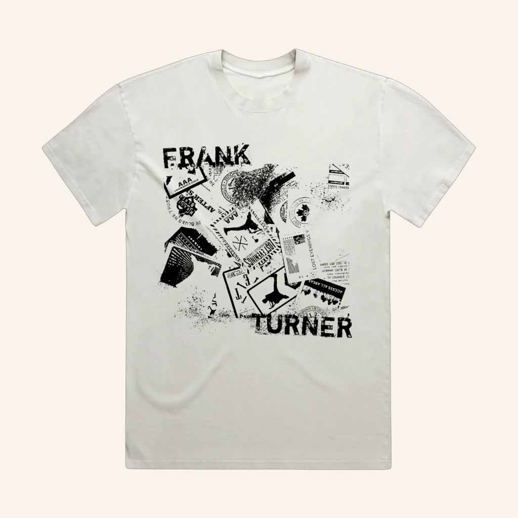 Frank Turner Merch Collage T-Shirt Music Lover Gift Ideas For Him