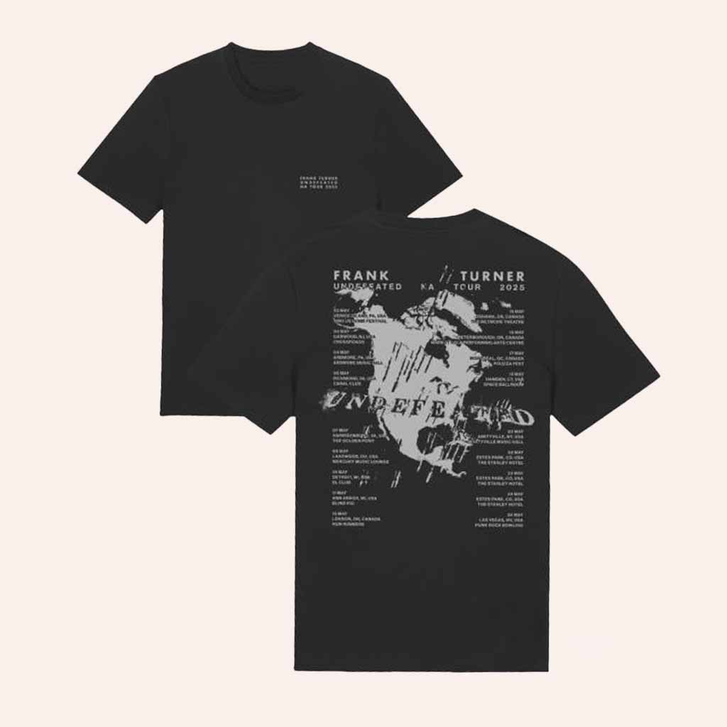 Frank Turner Merch Undefeated 2025 Tour T-Shirt Music Lover Gifts For Him