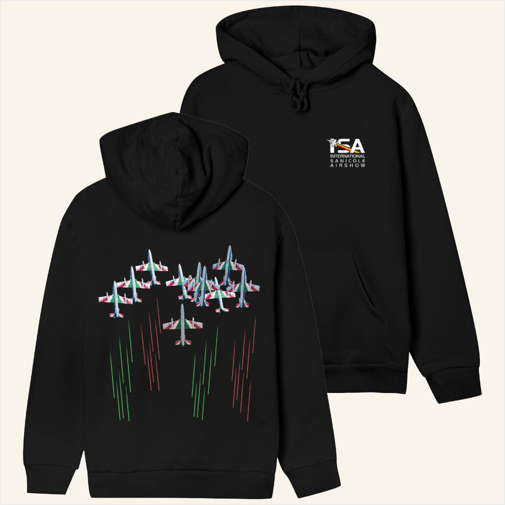 Frecce Tricolori 65 Years Hoodie Airshow Merch Gift Ideas For Husband Birthday Gift Ideas