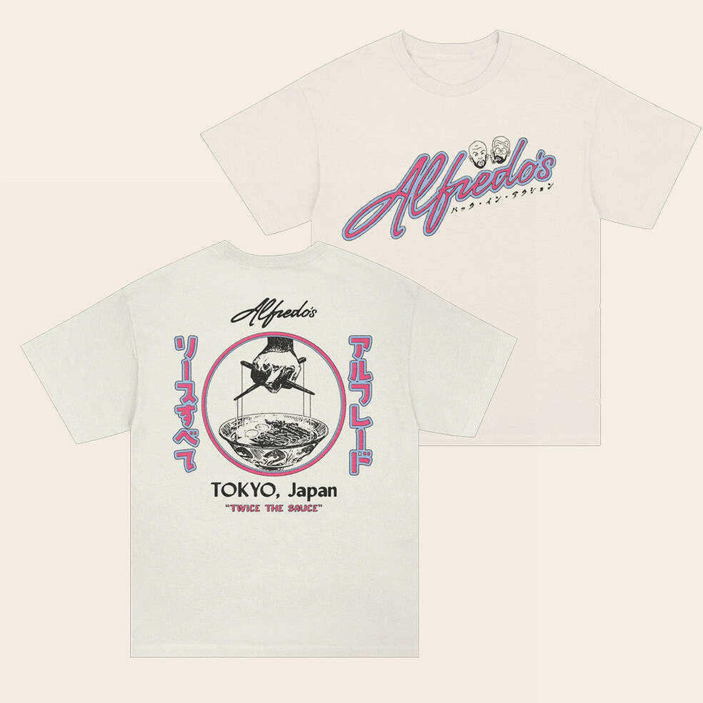 Freddie Gibbs Merch Alfredo's Tokyo Character T-Shirt Gifts For Besties Gifts For Sister